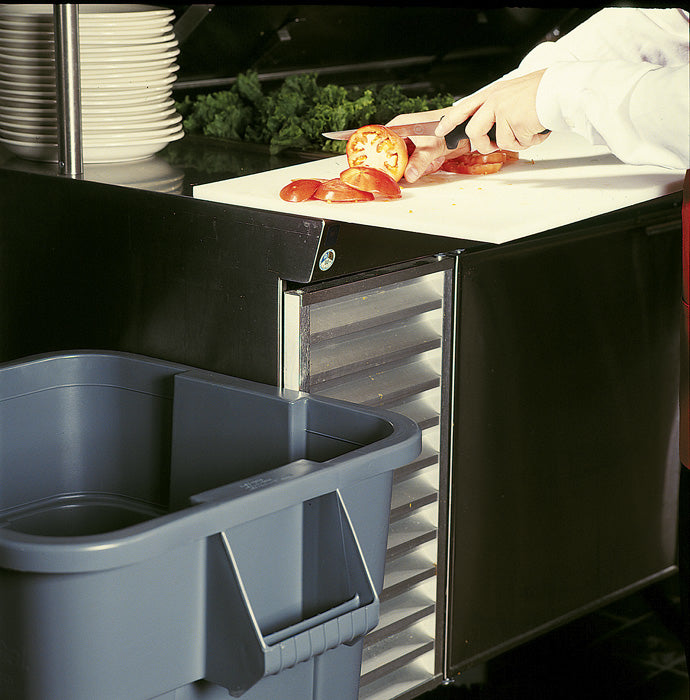 Rubbermaid Müllcontainer BRUTE 3536 – 151,4 l – Kunststoff (LLDPE), quadratisch – grau