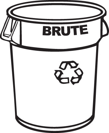 Rubbermaid Brute 2620-73 Müllcontainer – 75,7 l – Kunststoff (PE), rund – blau