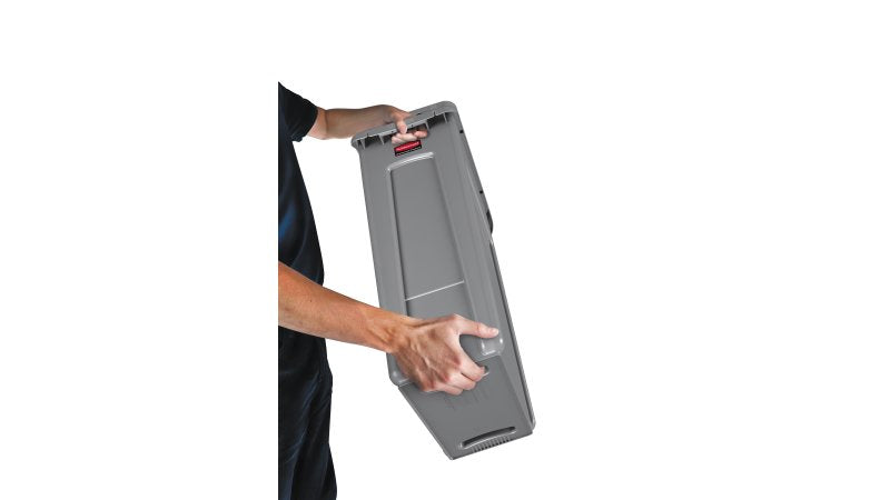 Rubbermaid Recyclingbox Slim Jim – 87 l – Kunststoff, rechteckig – grau