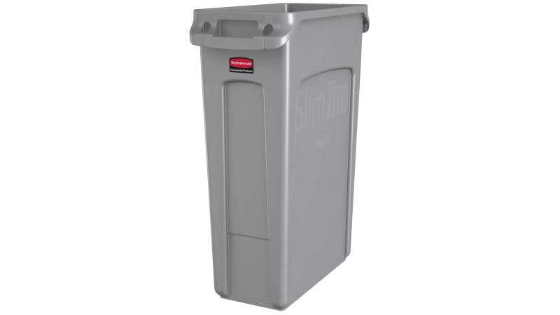 Rubbermaid Recyclingbox Slim Jim – 87 l – Kunststoff, rechteckig – grau