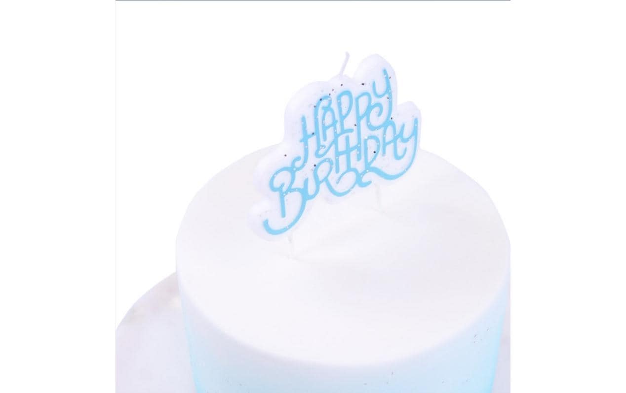 PME Geburtstagskerze – Blau – 7 × 10 cm – 1 Stk