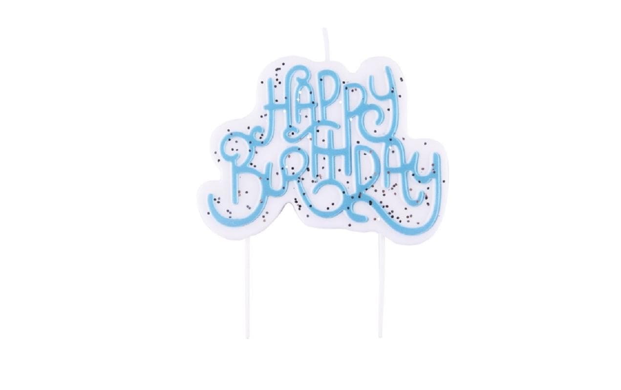 PME Geburtstagskerze – Blau – 7 × 10 cm – 1 Stk