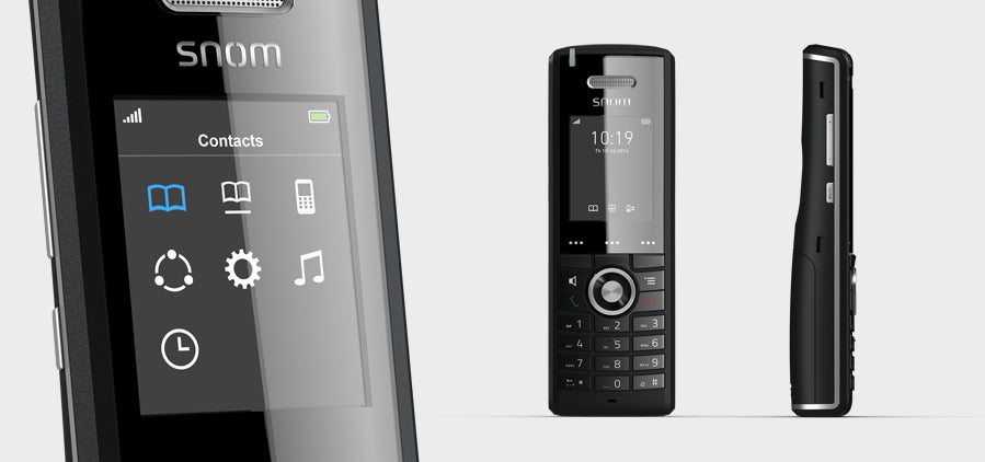 Snom M65 – WLAN-Telefon (Handgerät), inkl. Ladeschale, DECT, Schwarz