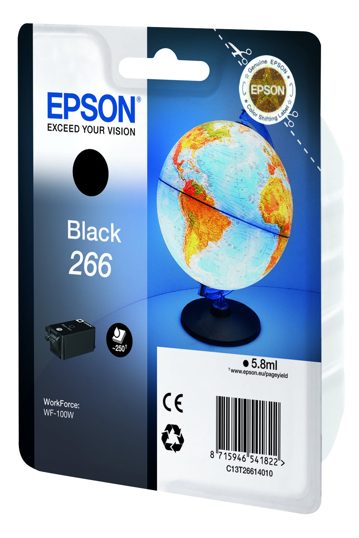 Epson Tintenpatrone 266, Schwarz, 5,8 ml