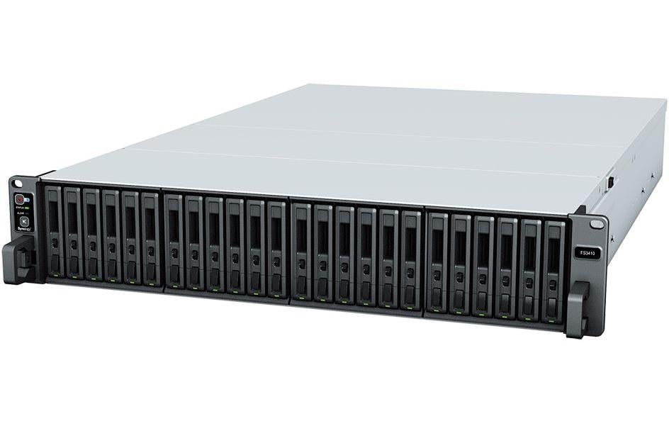 Synology FS3410 – 24-Bay Rack 2U NAS – Intel Xeon D-1541, 16 GB RAM, 10GbE, DSM, für 2,5" SSD, SATA