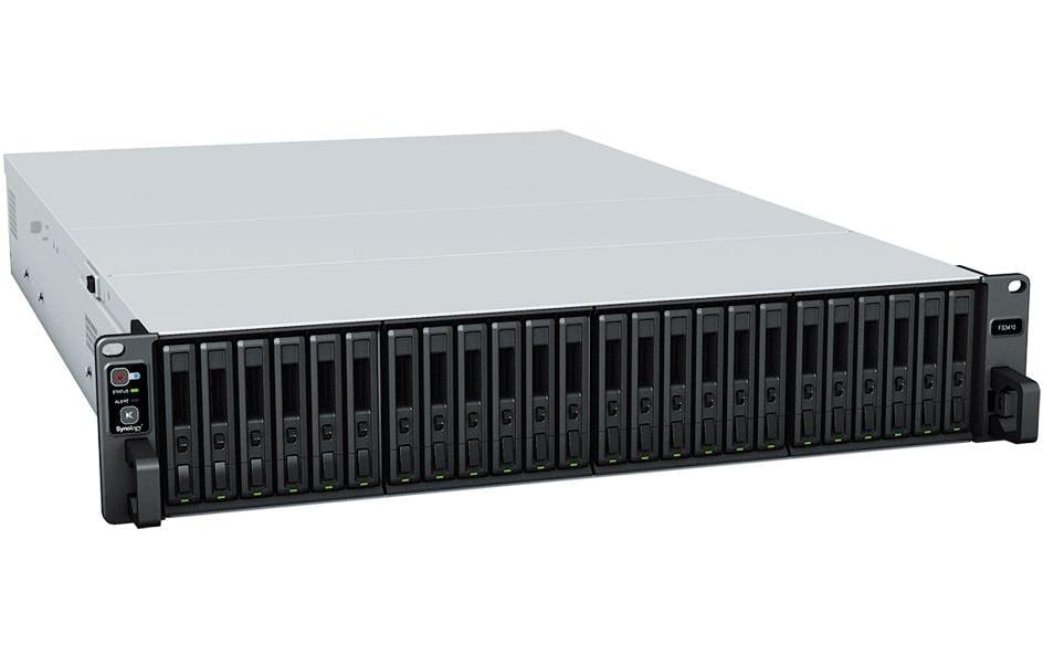 Synology FS3410 – 24-Bay Rack 2U NAS – Intel Xeon D-1541, 16 GB RAM, 10GbE, DSM, für 2,5" SSD, SATA