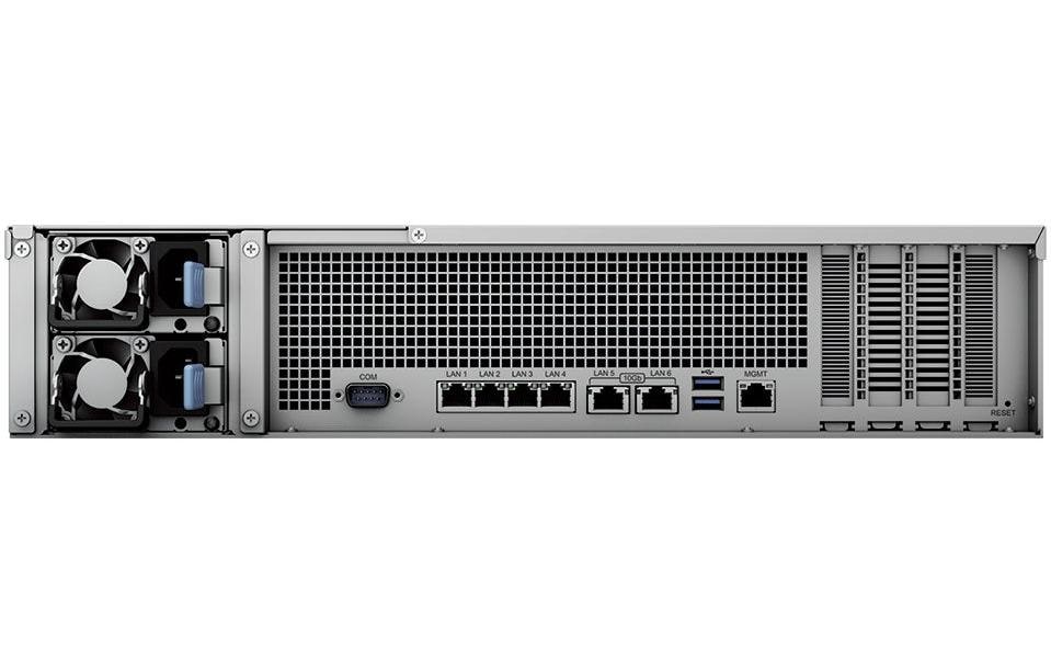 Synology FS3410 – 24-Bay Rack 2U NAS – Intel Xeon D-1541, 16 GB RAM, 10GbE, DSM, für 2,5" SSD, SATA