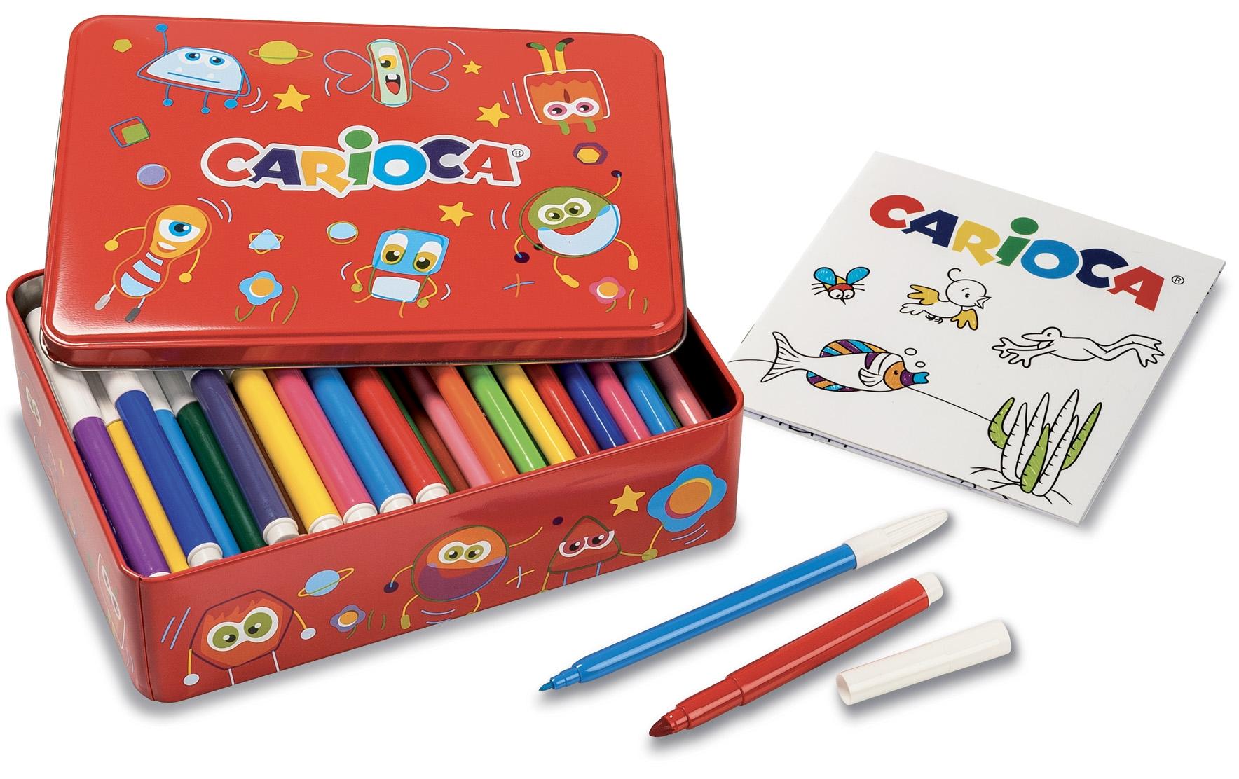 Carioca Filzstifte – Rundspitze, abwaschbar, 100 Farben