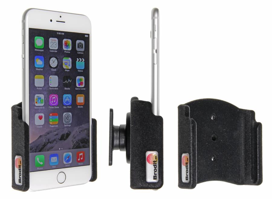 Brodit Auto-Halterung, passiv, neigbar – für iPhone 6 Plus – Schwarz, ABS