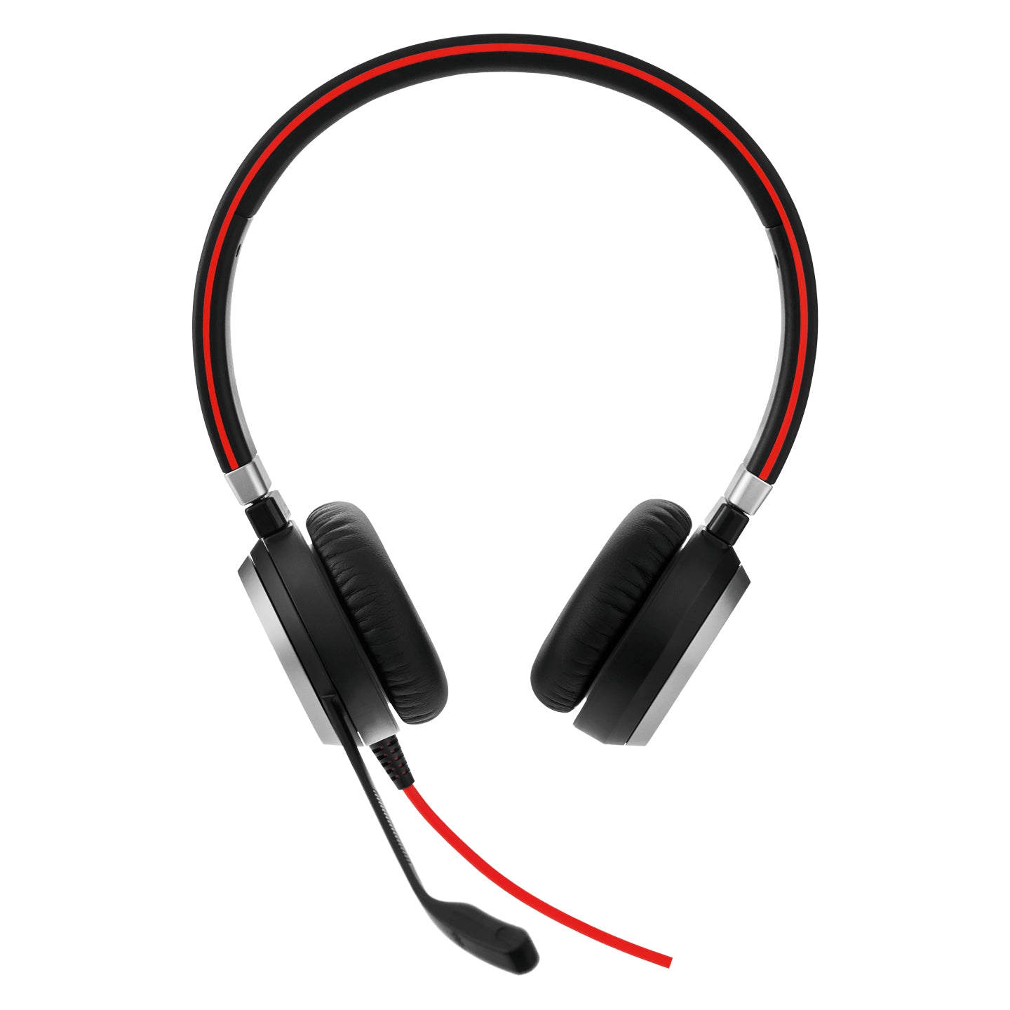 Jabra EVOLVE 40 UC Duo – Duo Headset – USB‑A, 3,5 mm, Busylight – schwarz – zertifiziert für Cisco/Avaya