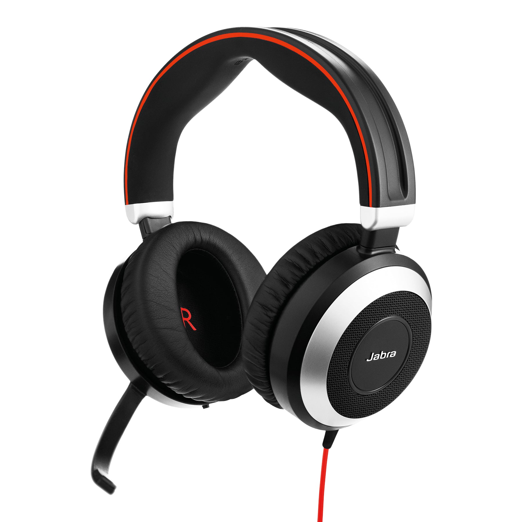 Jabra Evolve 80 MS – Duo Headset – kabelgebunden, Bluetooth, ANC – schwarz – für Microsoft Teams
