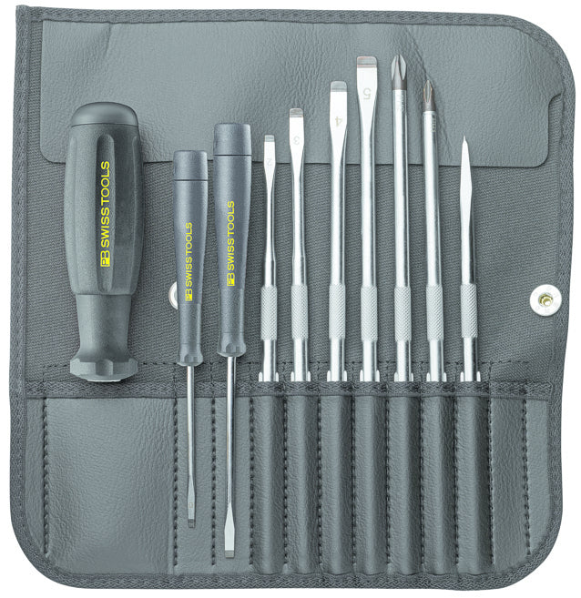 PB Swiss Tools Schraubenzieher-Set – kompakte Rolltasche, 8215 ESD