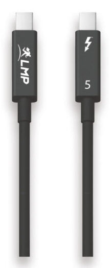 LMP USB-C-zu-USB-C-Datenkabel – 0,8 m, Thunderbolt 5, 70 W, Schwarz
