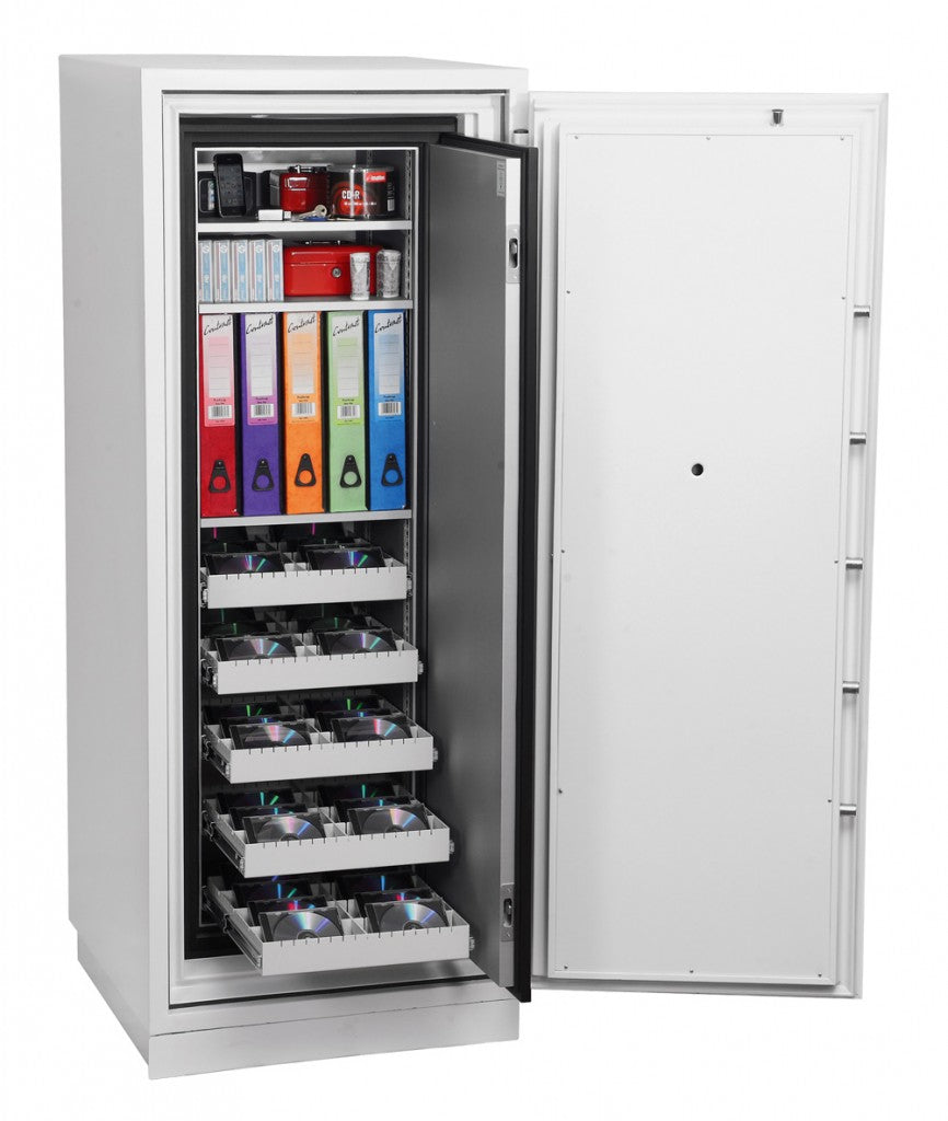 Phoenix Safe Co. Phoenix Datenschutz-Tresor DATA COMMANDER DS4622K – Elektronikschloss – 228,0 l – Feuerschutz 120 min – Weiss