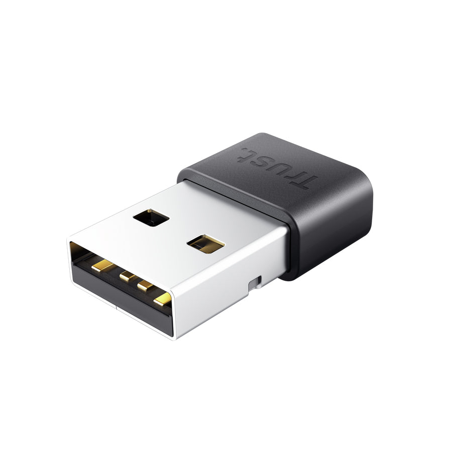 Trust Myna USB-Bluetooth-Adapter – Bluetooth 5.4, USB-A, 10 m Reichweite – für Bluetooth-Geräte, PC/Laptop