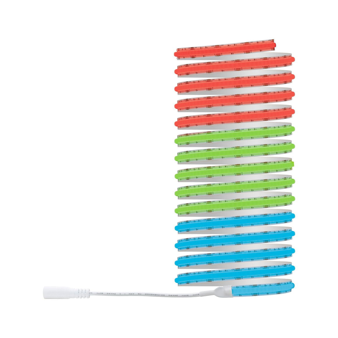Paulmann LED-Strip – Set, 5 m, 700 lm, 14,5 W, RGB, dimmbar, weiss, Fernbedienung, inkl. Netzteil, Infrarot