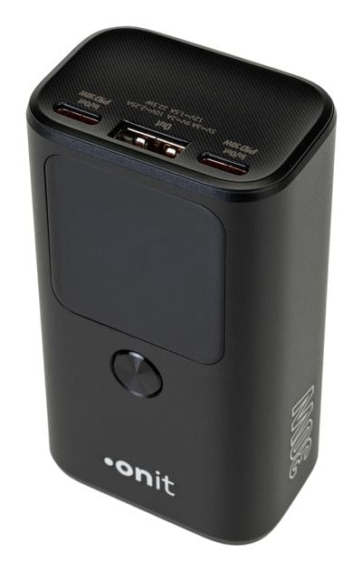 Onit Powerbank Pro 10000mAh PD Block Mini – 30 W PD, Anthrazit