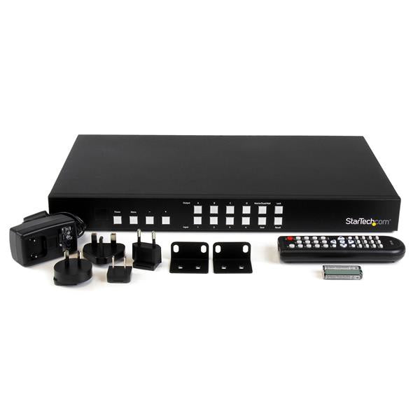 StarTech.com 4×4 HDMI-Matrix, Full HD, RS-232/Ethernet