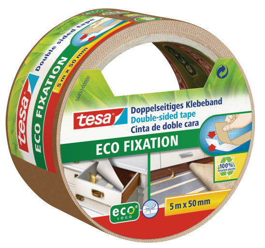 Tesa Montageband Pro Nature, stark, für glatte Oberflächen – 50 mm × 5 m, weiss