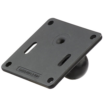 RAM Mounts VESA Basis C-Grösse – VESA-Adapterplatte – VESA 75×75 mm – Aluminium, Kugel ø 3,81 cm – Schwarz