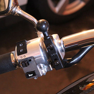 RAM Mounts RAM-B-309-1U – Lenkerhalterung, Aluminium/Gummi, Kugel Ø 2,54 cm, Schwarz