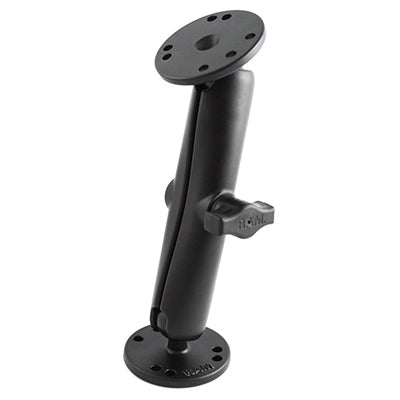 RAM Mounts 48083 – Montagehalterung, 1" Kugelhalterung, 2/2,5" Rundbasen, Schwarz, 185,7 mm