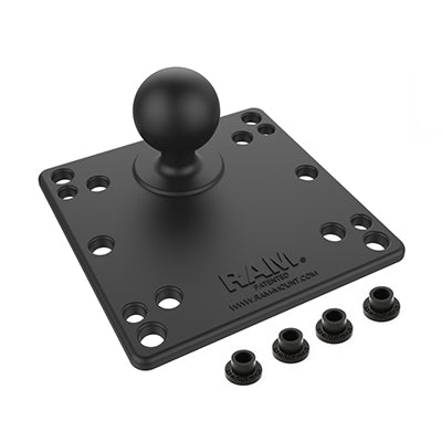 RAM Mounts RAM-246U – VESA-Adapterplatte – VESA 100×100 mm – Schwarz – für 1,5" Kugel