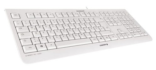 CHERRY Tastatur, kabelgebunden (USB-A), CH-Layout (DE-CH), Fullsize (mit Ziffernblock), Membran, Grau