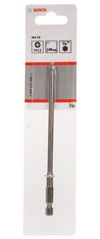 Bosch Professioneller Schrauberbit Pozidriv PH2 145 mm 1/4" (6,35 mm) – 1 Stk – Extra hart