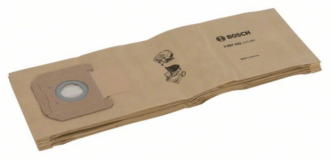 Bosch Staubbeutel – 5 Stück, Papier – für GAS 35 L AFC/GAS 35 L SFC+/GAS 35 M AFC Professional