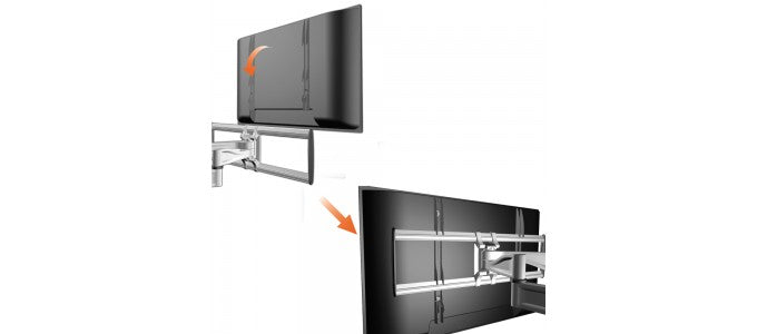 PureMounts PM-PLATINUM-65 – Wandhalterung, drehbar, für 46", VESA 400×400, bis 50 kg, Schwarz