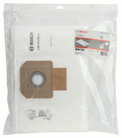 Bosch Staubbeutel Vliesfilterbeutel – 5 Stück, für GAS 35 L AFC/GAS 35 L SFC+/GAS 35 M AFC Professional