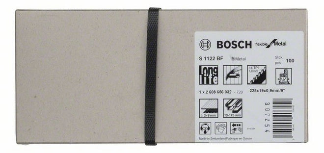 Bosch Professional – Säbelsägeblatt, S 1122 BF, 1,8 mm, 100 Stk.