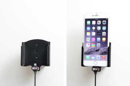 Brodit Auto-Halterung mit Zigarettenanzünder – für iPhone 6 Plus – Schwarz, ABS-Kunststoff