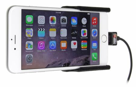 Brodit Auto-Halterung mit Zigarettenanzünder – für iPhone 6 Plus – Schwarz, ABS-Kunststoff