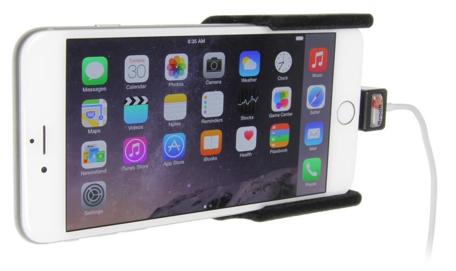Brodit Halterung für Kabelbefestigung – Auto-Halterung – für iPhone 6 Plus – Schwarz