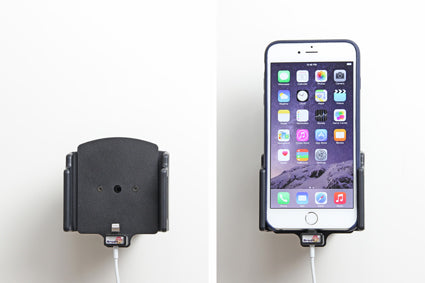 Brodit Montageplatte, Kabelbefestigung – für iPhone 6 Plus – Schwarz