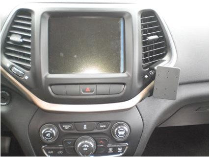 Brodit Auto-Halterung, passive Halterung – für Jeep Cherokee 14–15 – Schwarz, Kunststoff (ABS)