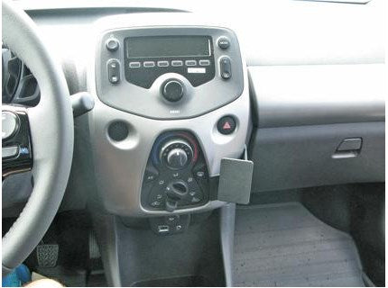 Brodit Auto-Halterung, Passive Halterung – für Citroen C1/Peugeot 108/Toyota AYGO (14–15) – Schwarz