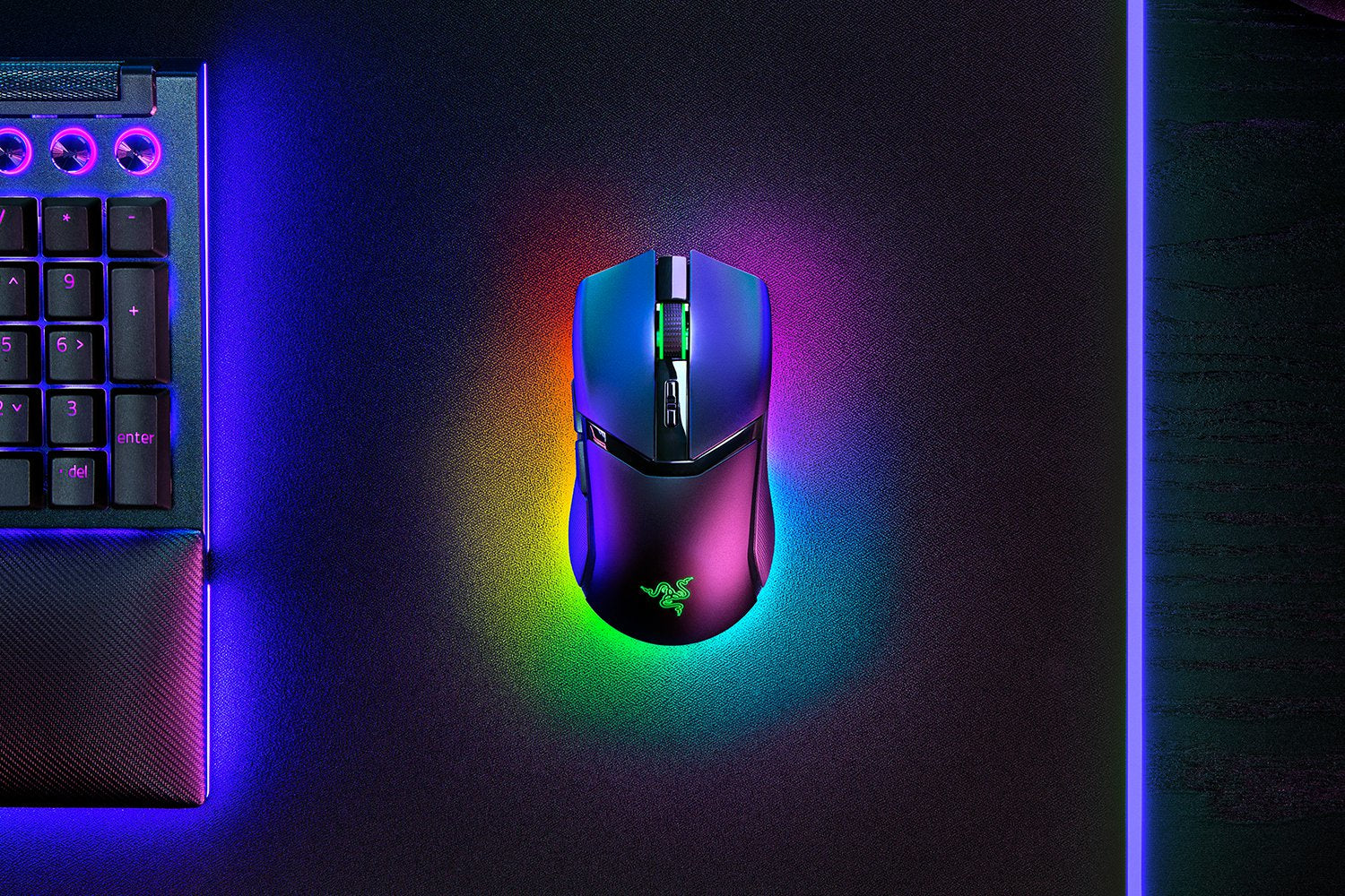 Razer Cobra Pro Gaming-Maus – kabellos, 10 Tasten, für Rechtshänder, programmierbare Tasten, schwarz