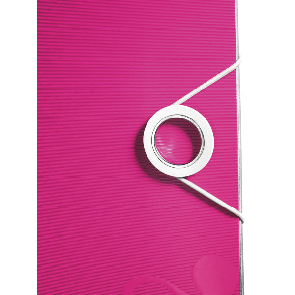 Leitz Active WOW 180° Ringbuch – 2-Ring – für A4 – Rückenbreite 6,5 cm – Rosa
