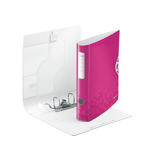 Leitz Active WOW 180° Ringbuch – 2-Ring – für A4 – Rückenbreite 6,5 cm – Rosa