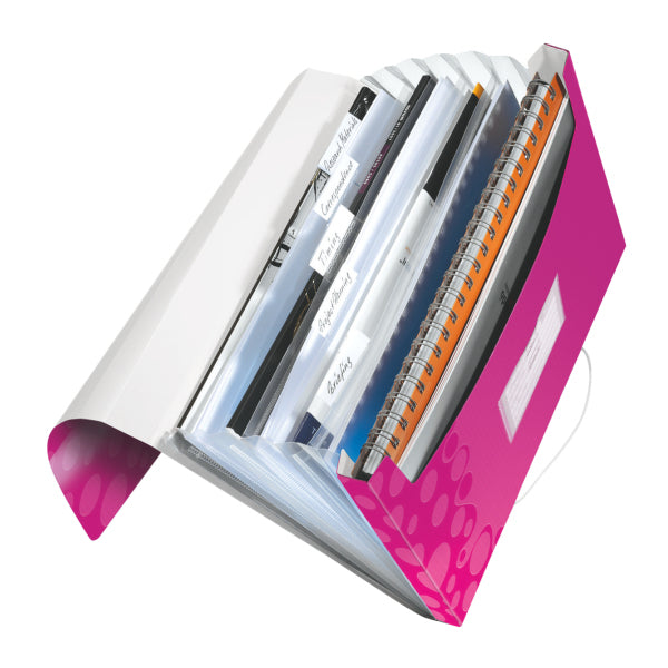 Leitz Sammelmappe für A4, Kunststoff, Pink, mit Gummiband