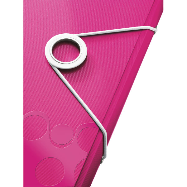 Leitz Sammelmappe für A4, Kunststoff, Pink, mit Gummizug