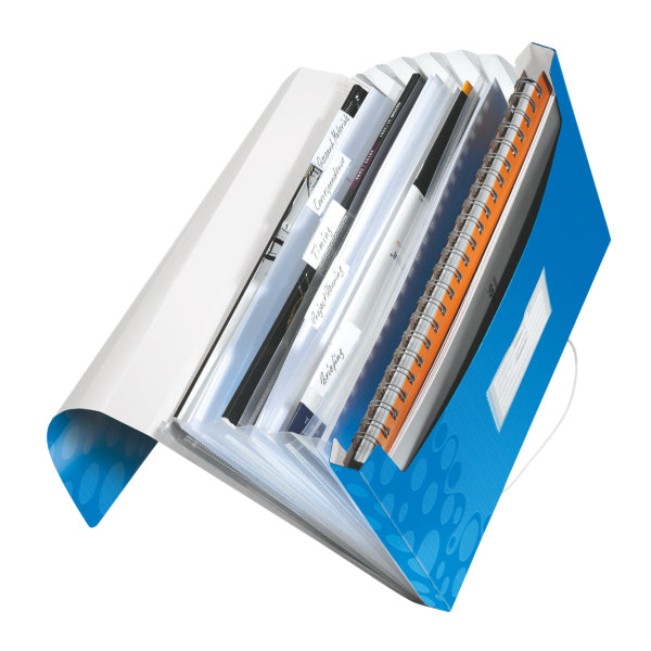 Leitz Sammelmappe für A4, Kunststoff, Blau, mit Gummizug