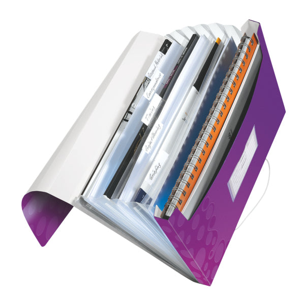 Leitz Sammelmappe für A4, Kunststoff, Violett, mit Gummizug