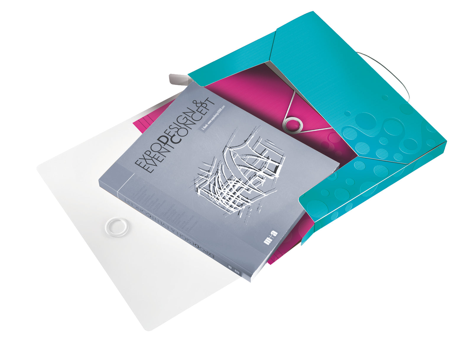 Leitz WOW A4 Heftbox – Polypropylen (PP), blau, mit Rückenschild, bis 250 Blatt