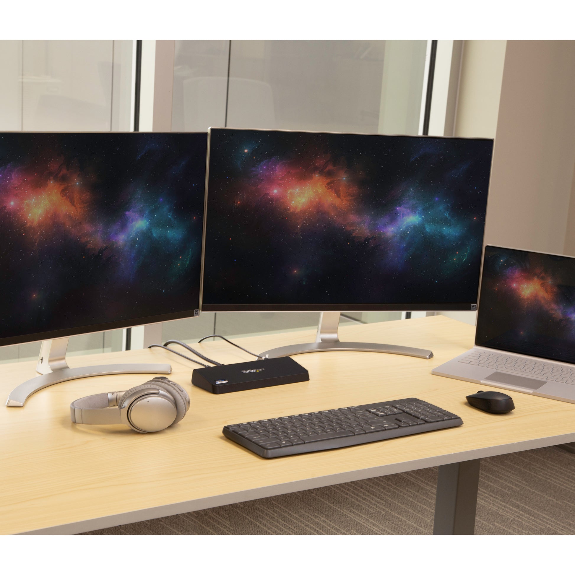 StarTech.com Dockingstation – USB-A, 1× DP, 1× HDMI, 4× USB-A, GbE, 3,5 mm Audio, für Windows/Mac/ChromeOS