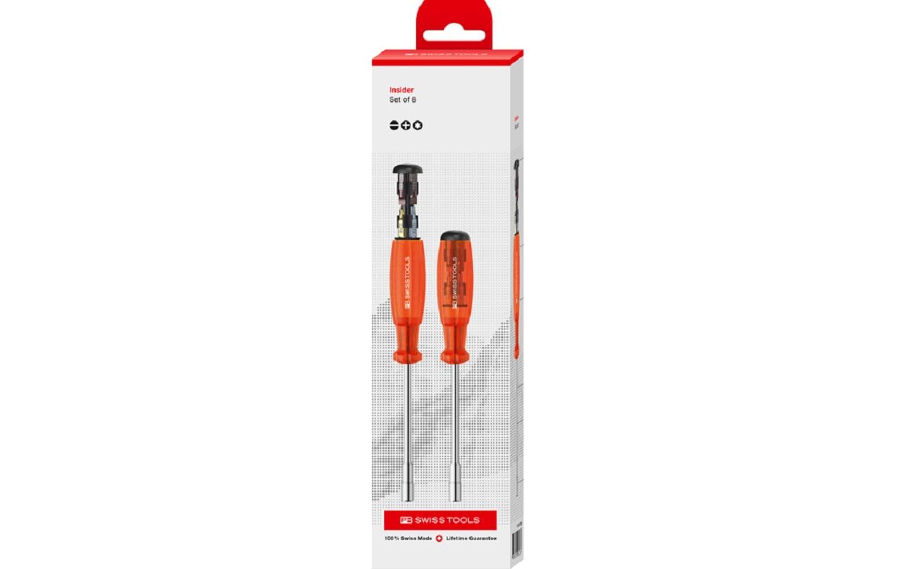 PB Swiss Tools Insider – Schrauberbit-Set PH/SL/TX, 9-teilig, magnetisch – PB 6465 CBB