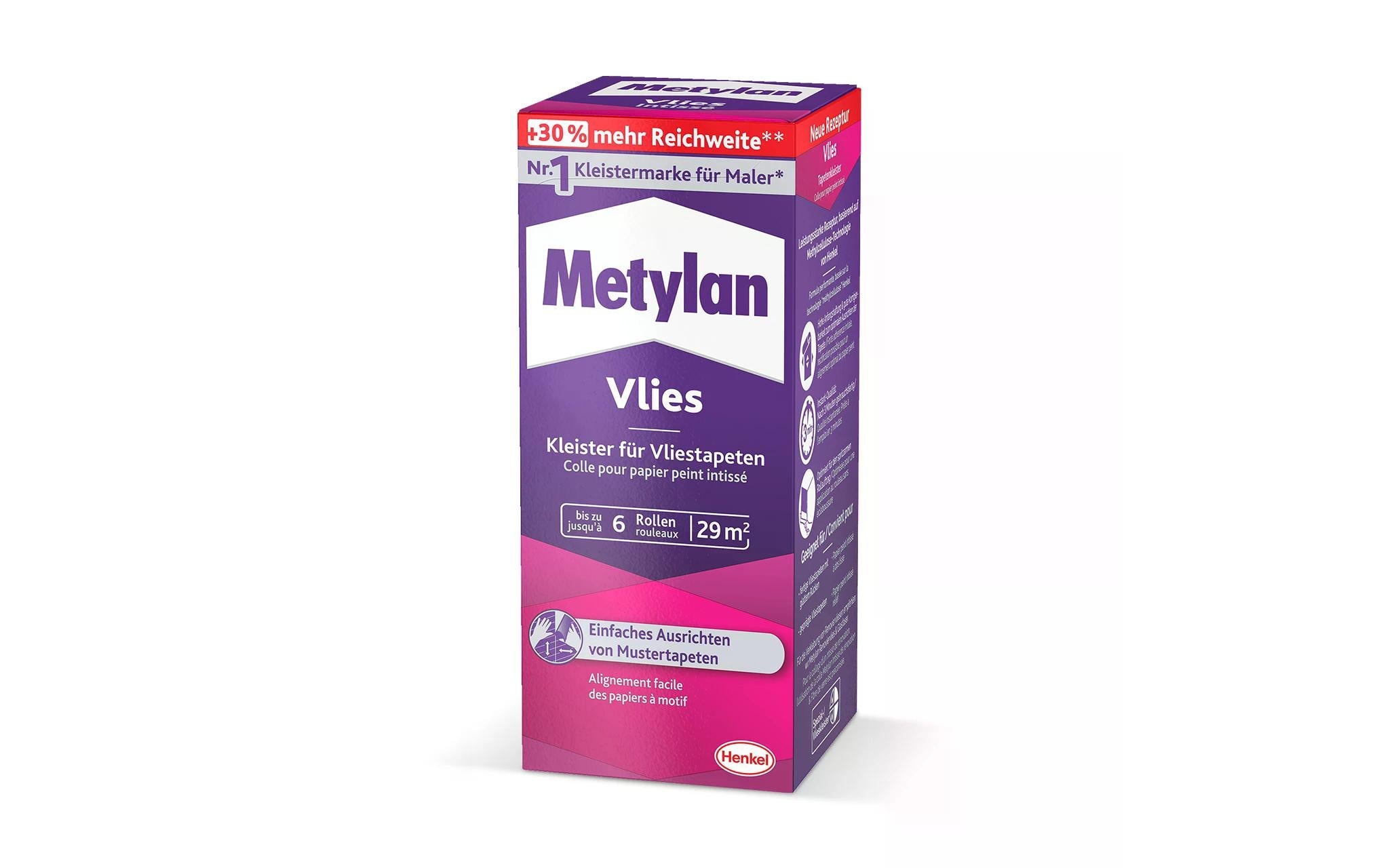 Metylan Kleister – Vlies, für Tapeten, Weiss